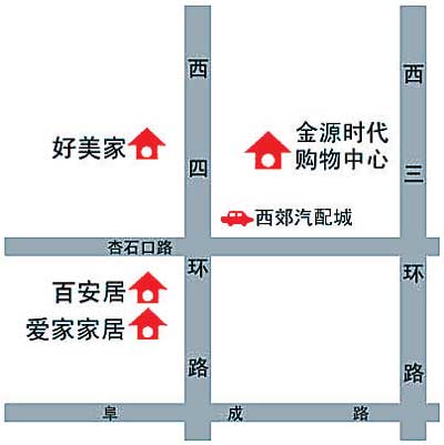 金源時代購物中心位置示意圖 製圖/朱賀新