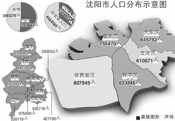 沈阳城区人口图片