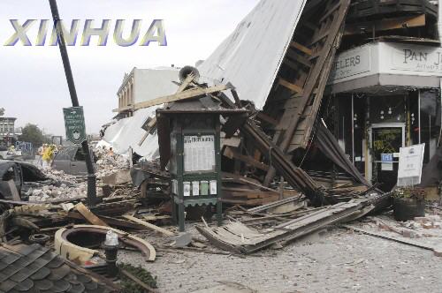 组图美国加州发生65级地震现场一片废墟