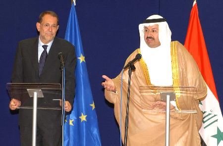图文:伊拉克总统访问欧盟