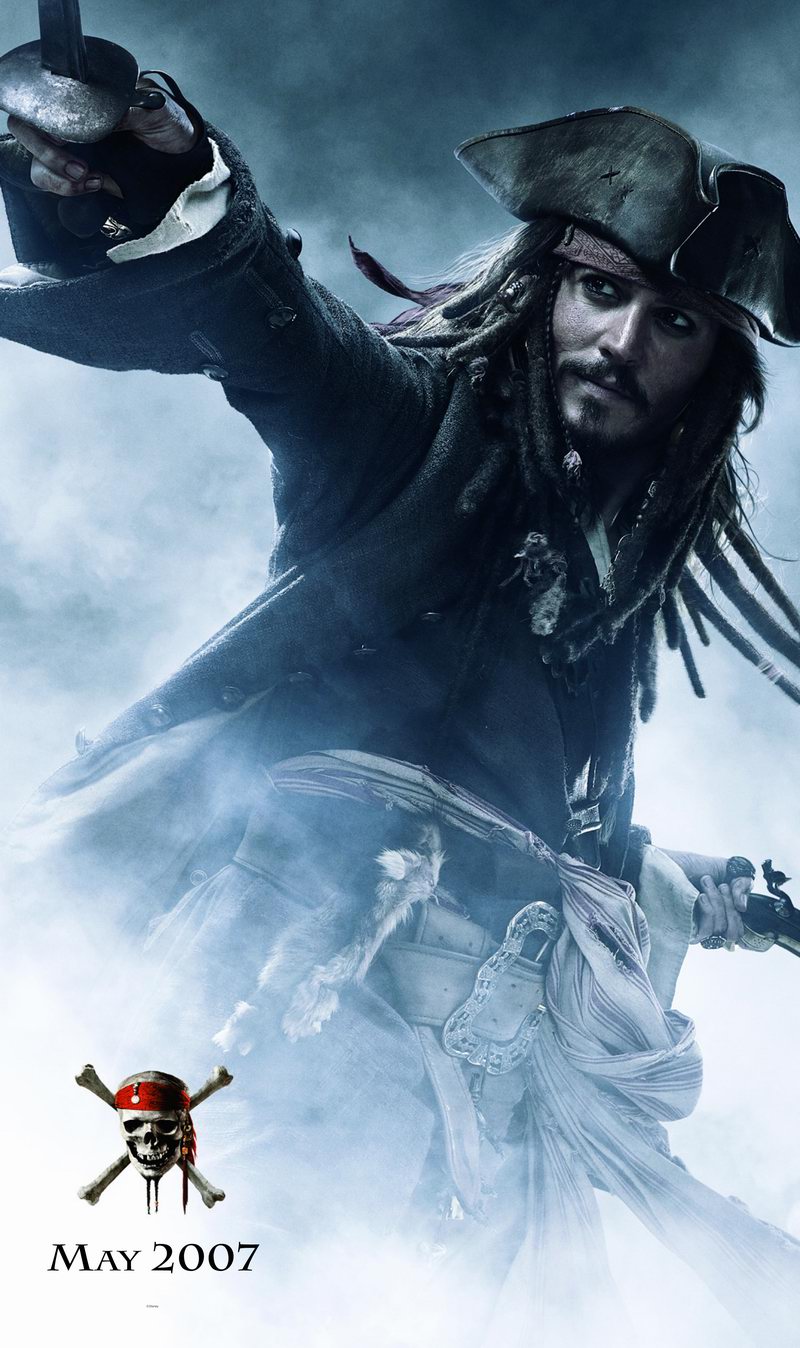 资料图片加勒比海盗3壁纸约翰尼德普饰杰克船长