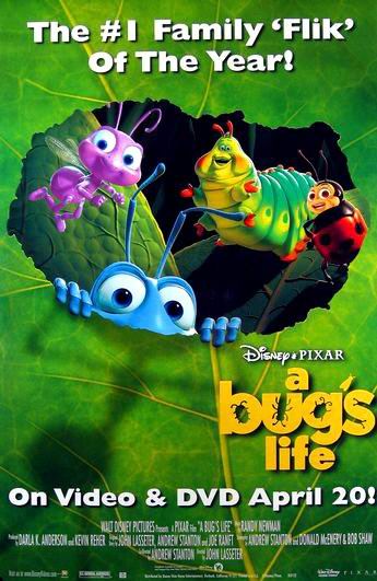 虫虫特工队a bug's life 这部同样由迪斯尼皮克斯推出的电脑动画