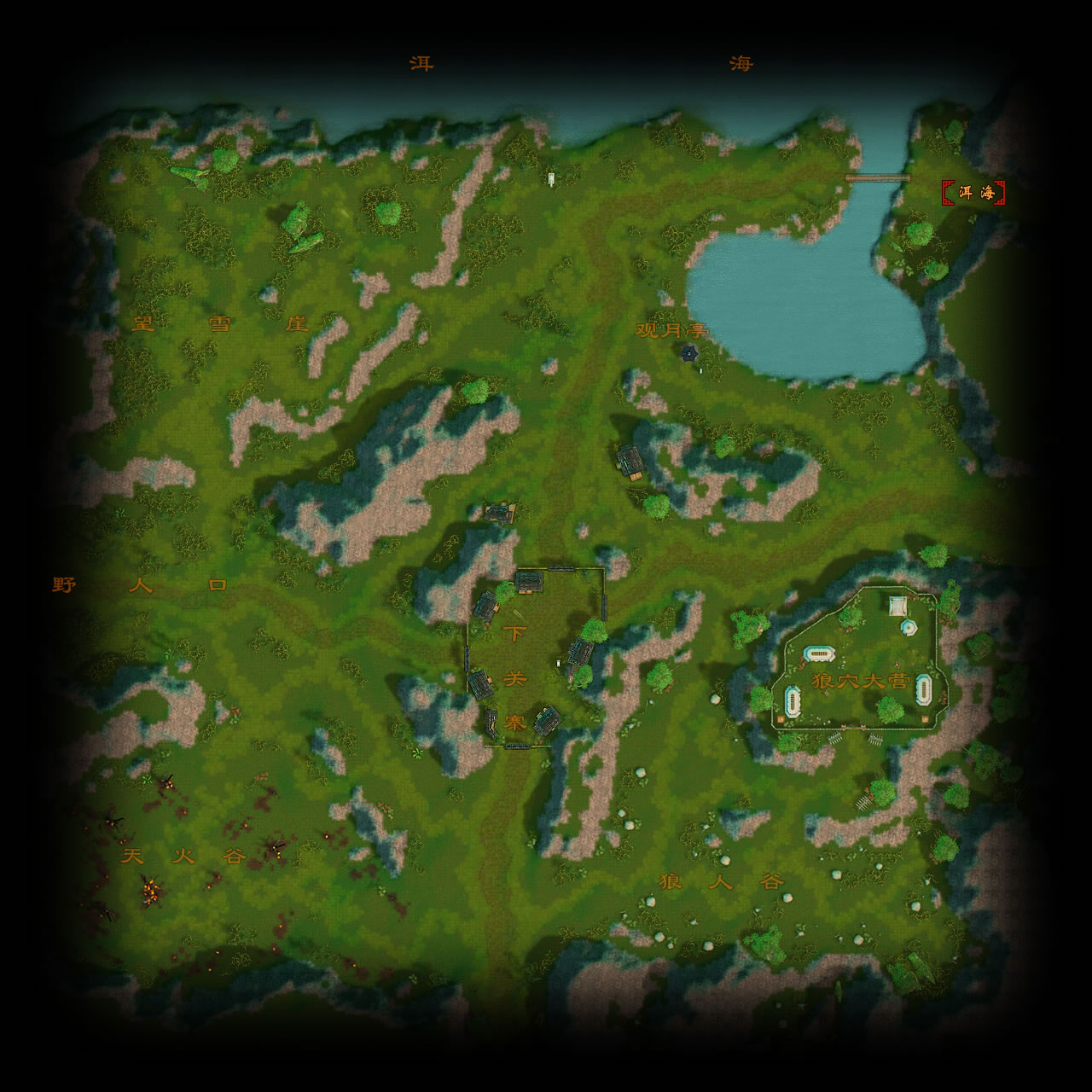 天龙八部游戏世界地图图片