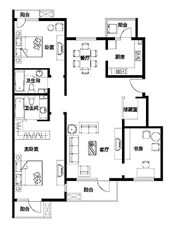 京城雅居户型图图片