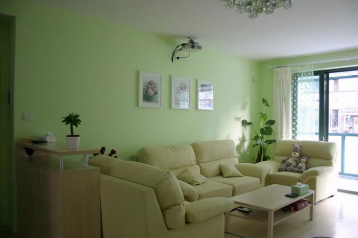 房间淡绿色装修效果图图片