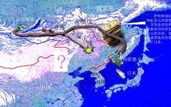 中俄原油管道路线图图片