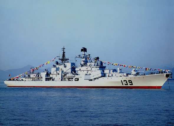 图文中国海军最新接收的139号现代ii级战舰