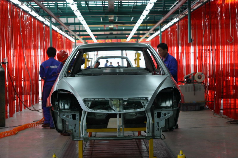 轎車廠焊裝車間_圖片_新浪汽車_新浪網