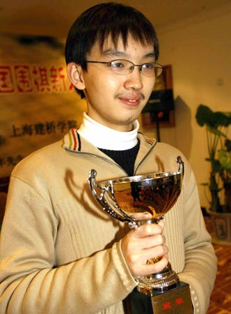 图文新人王战小将李喆夺冠获得3万人民币奖金