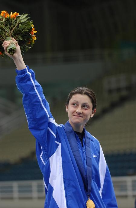 图文世界杯跳水赛帕卡琳娜女子三米板夺得冠军