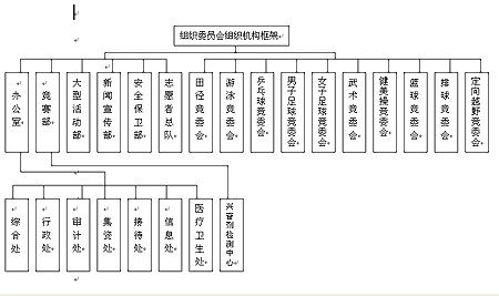 大型活动组委会架构图图片